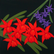 Red Purple Orchids SOLD
